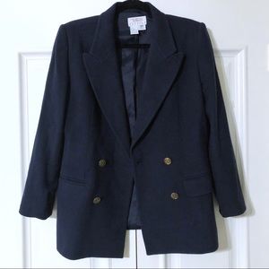 Talbots Petite Wool Cashmere Blend Blazer